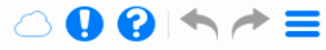 The hollow cloud icon, signed out